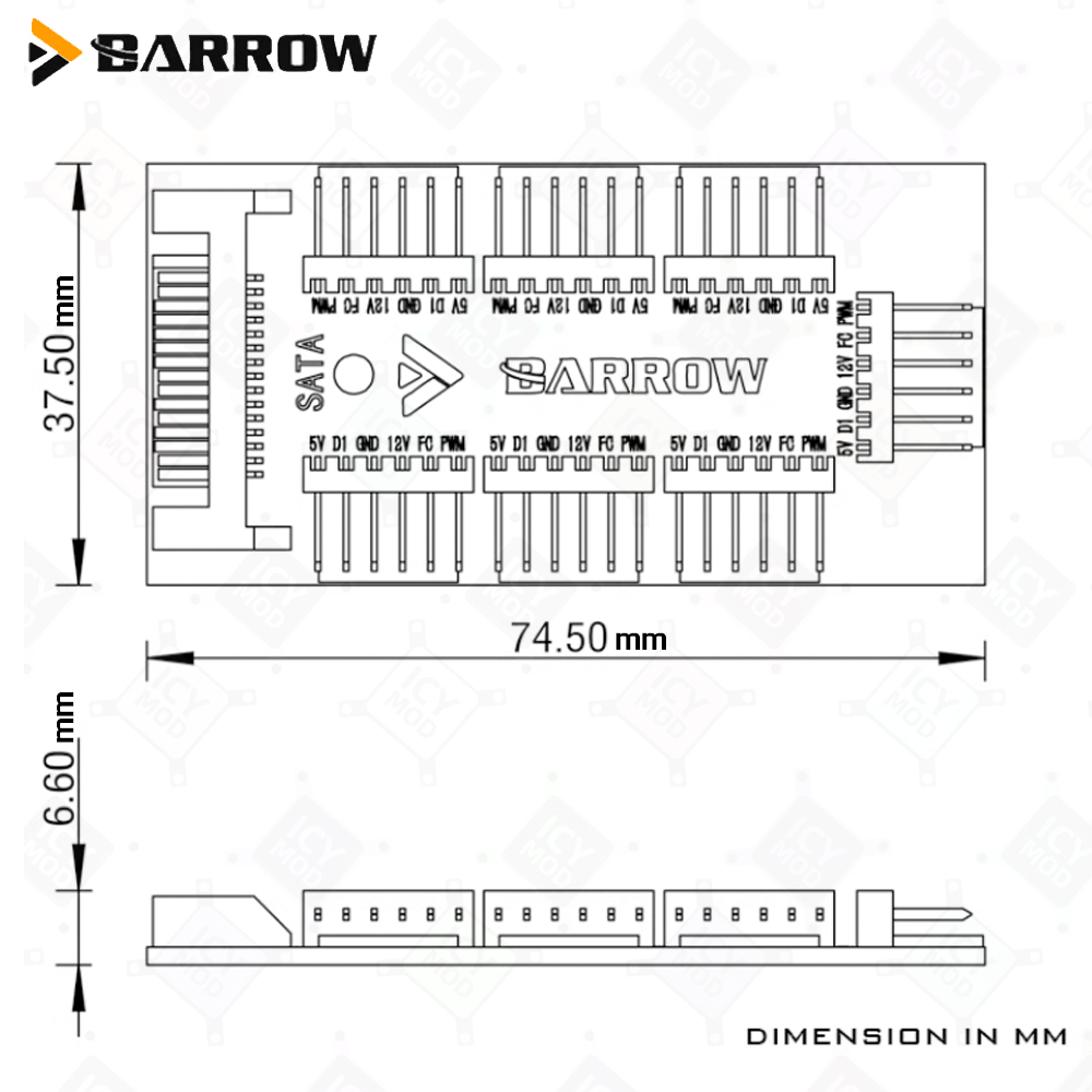 Barrow 7-Port Fan Kontrolörler - Rgb Hub Sync incelemesi ve fiyatı