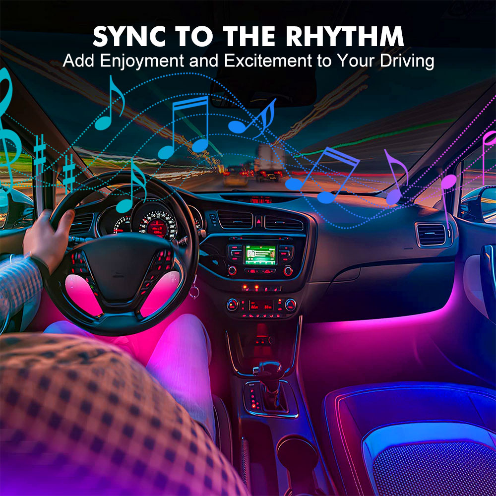 Neon LED İç Araba Işık APP Müz - Rgb Hub Sync incelemesi ve fiyatı